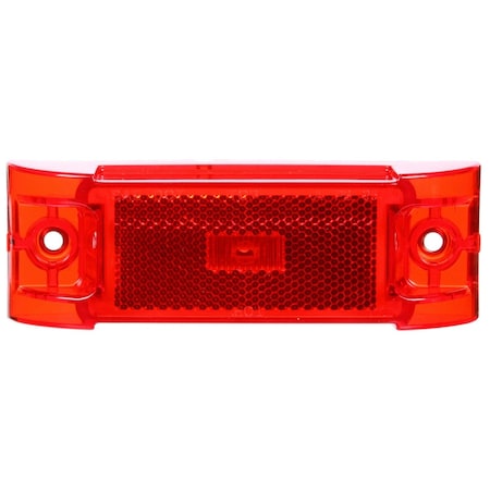 Truck-Lite 21 Series, Led, Red Rectangular, 1 Diode, Marker Clearance Light, Pc, 2 Screw, Reflectorized 21880R